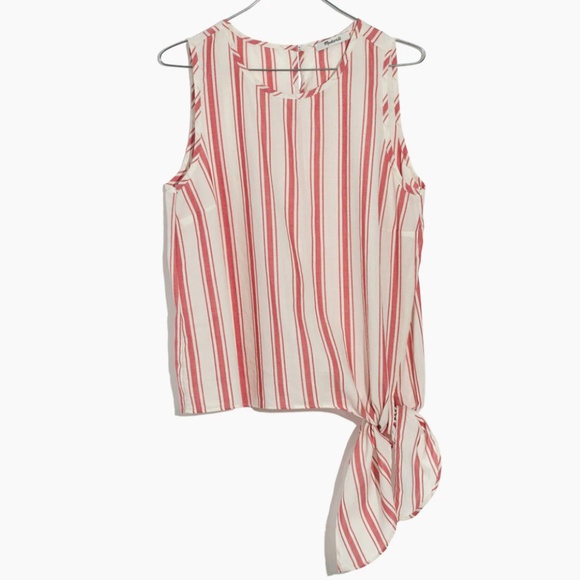 Madewell Tops - Madewell Side-Tie Tank in Marcia Stripe